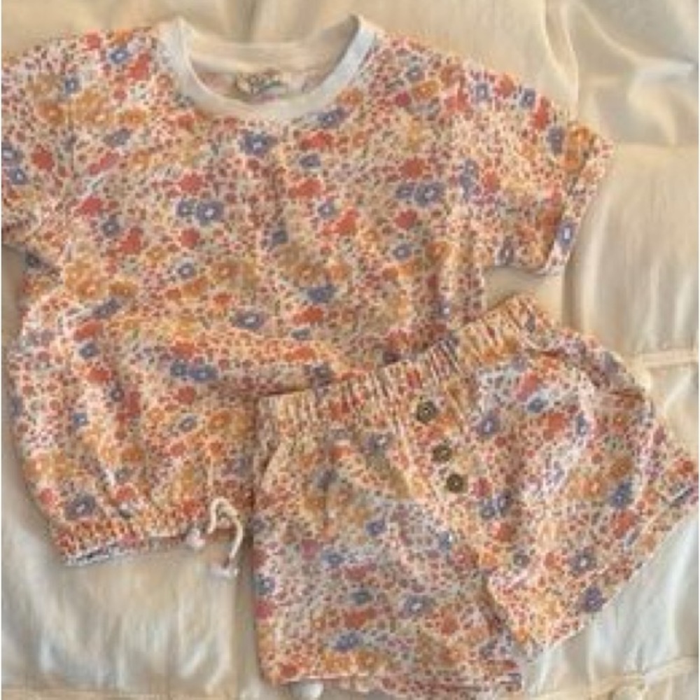 Floral Baby Outfit Set